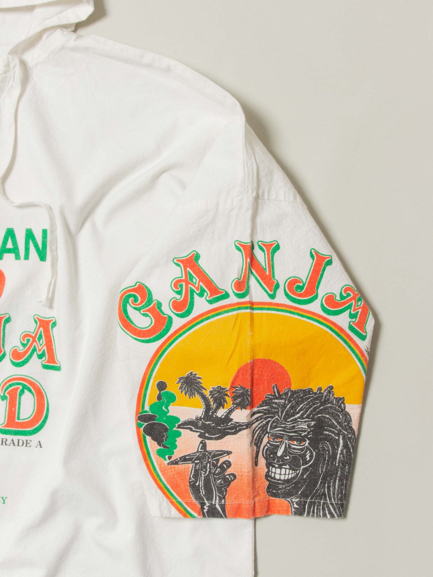 Vtg 1990s AKA Underground 'Jamaican Red' Souvenir Jacket - Made in USA (L)