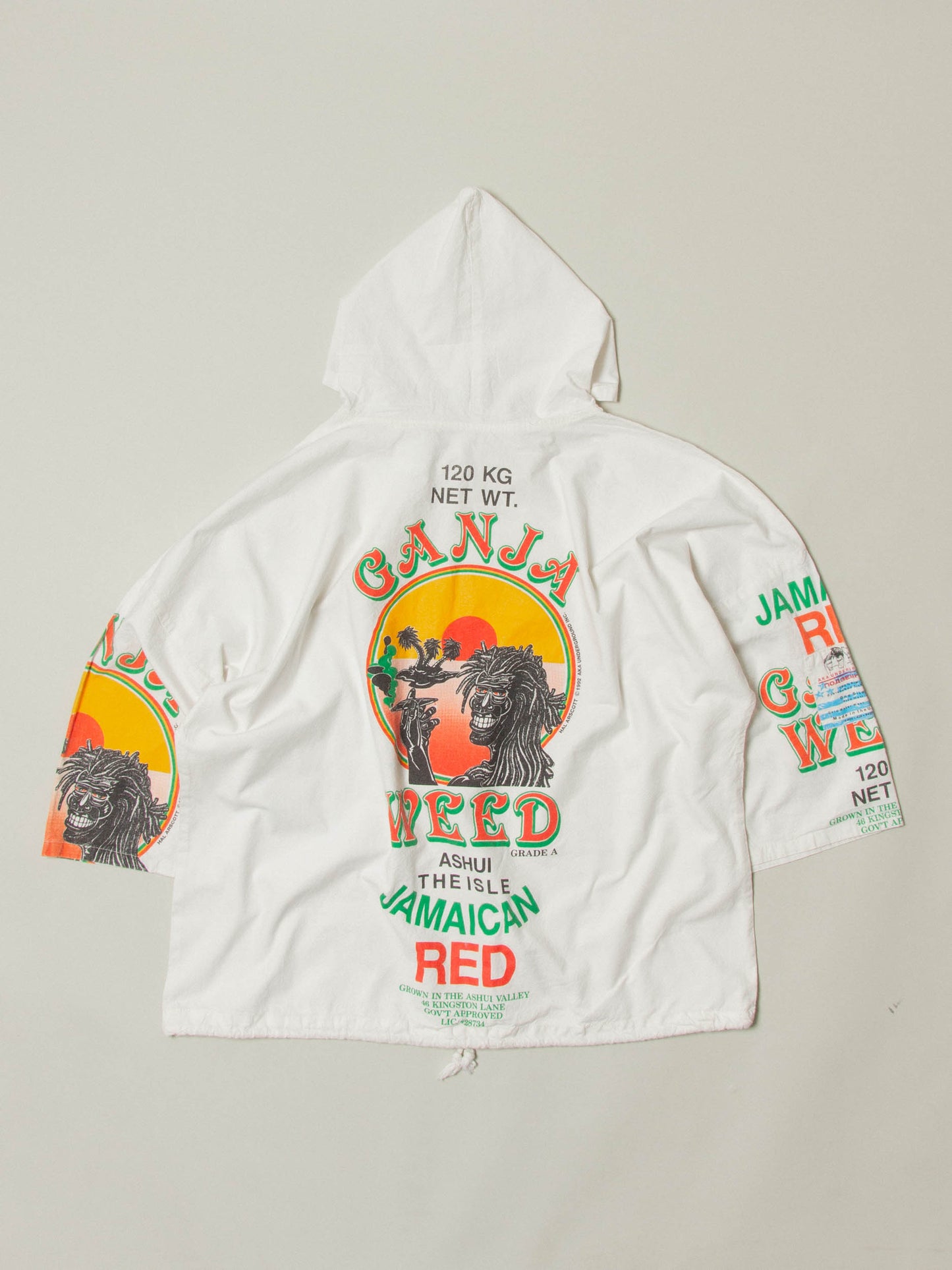 Vtg 1990s AKA Underground 'Jamaican Red' Souvenir Jacket - Made in USA (L)