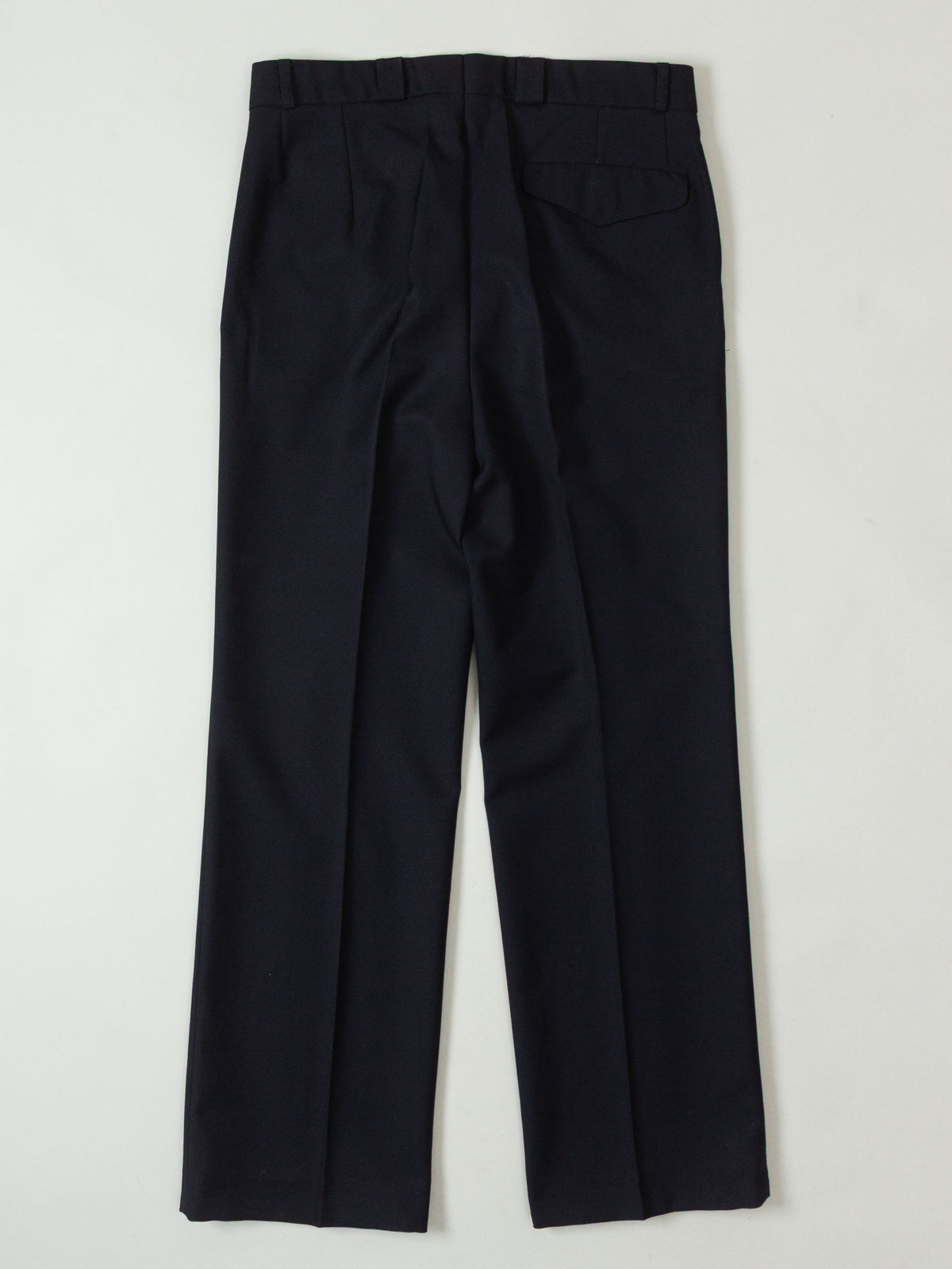 Vtg 1990s Pleated Army Wool Dress Trousers (Black)