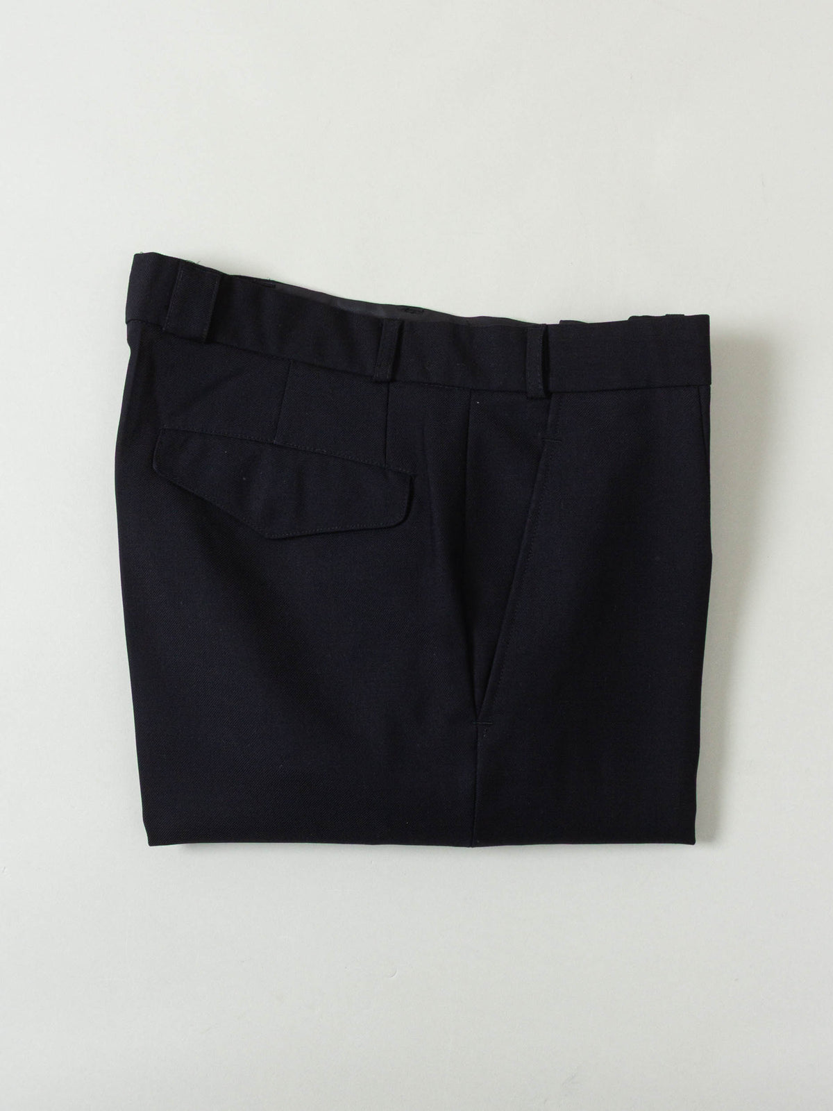 Vtg 1990s Pleated Army Wool Dress Trousers (Black)