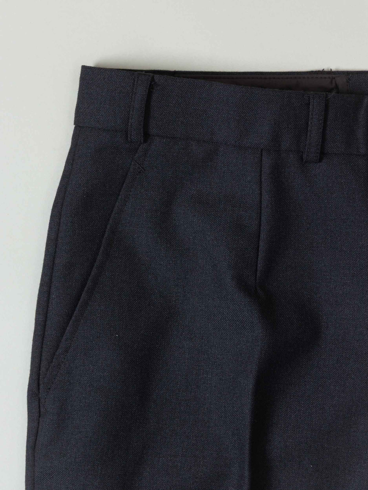 Vtg 1990s Pleated Army Wool Dress Trousers (Dark Grey)
