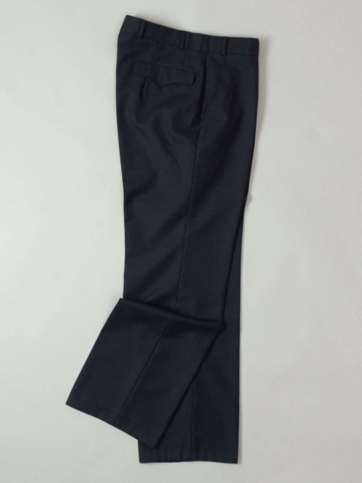 Vtg 1990s Pleated Army Wool Dress Trousers (Dark Grey)