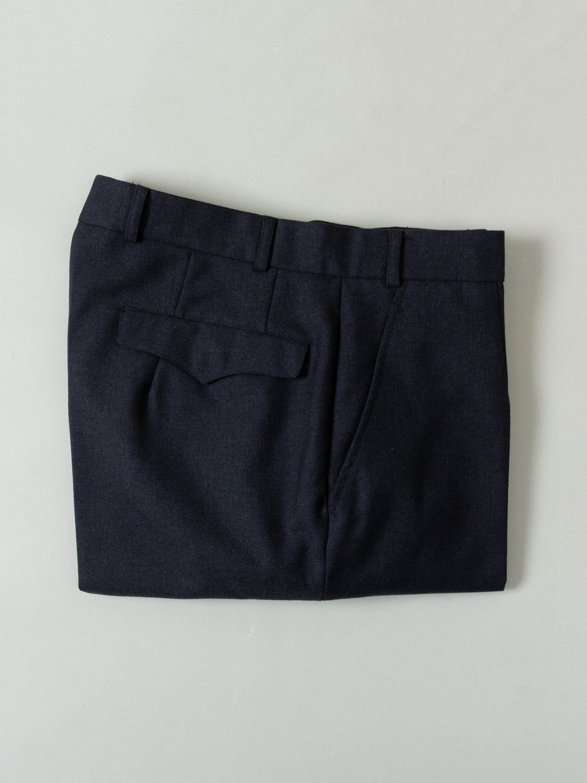 Vtg 1990s Pleated Army Wool Dress Trousers (Dark Grey)