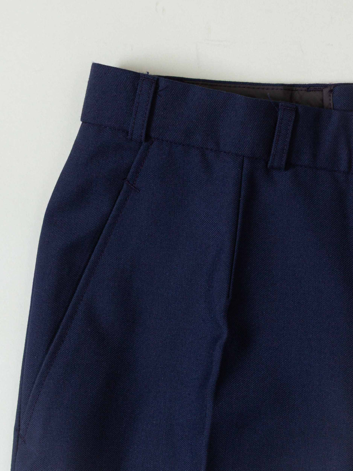 Vtg 1990s Pleated Army Wool Dress Trousers (Navy)