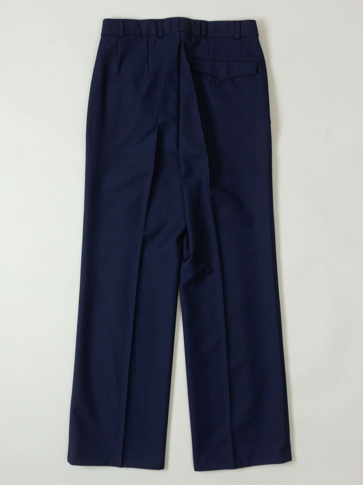Vtg 1990s Pleated Army Wool Dress Trousers (Navy)