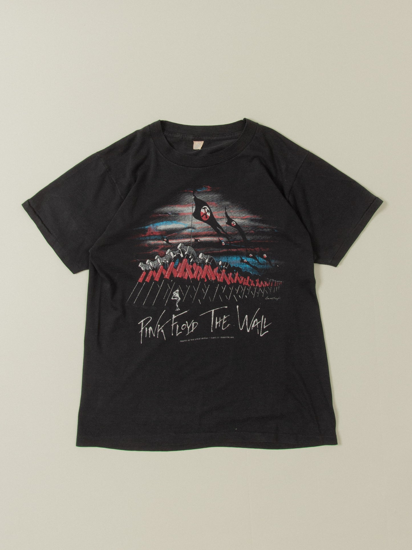 Vtg Rare 1980s Pink Floyd 'The Wall' Single Stitch Tee (S/M)