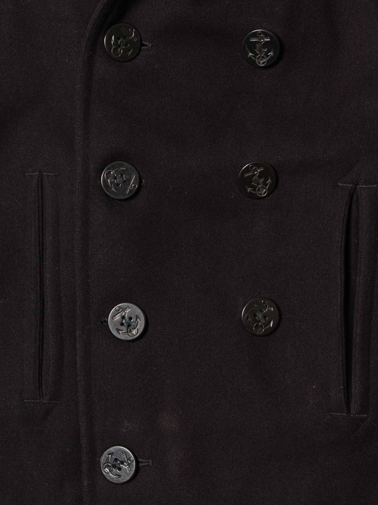 Vtg 1940s WWII US Navy Peacoat (S/M)