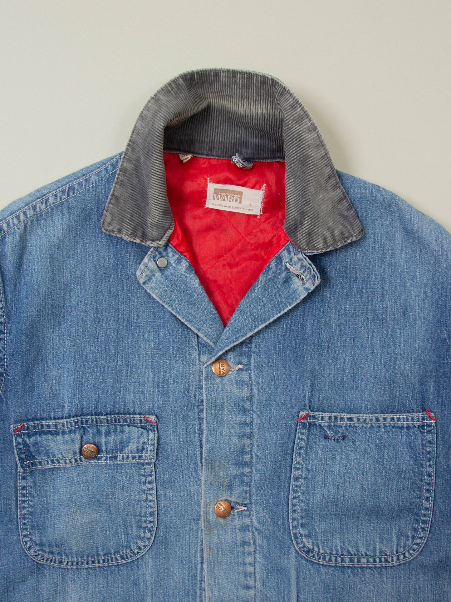 Vtg 1960s Montgomery Ward Loco Chore Jacket (M)