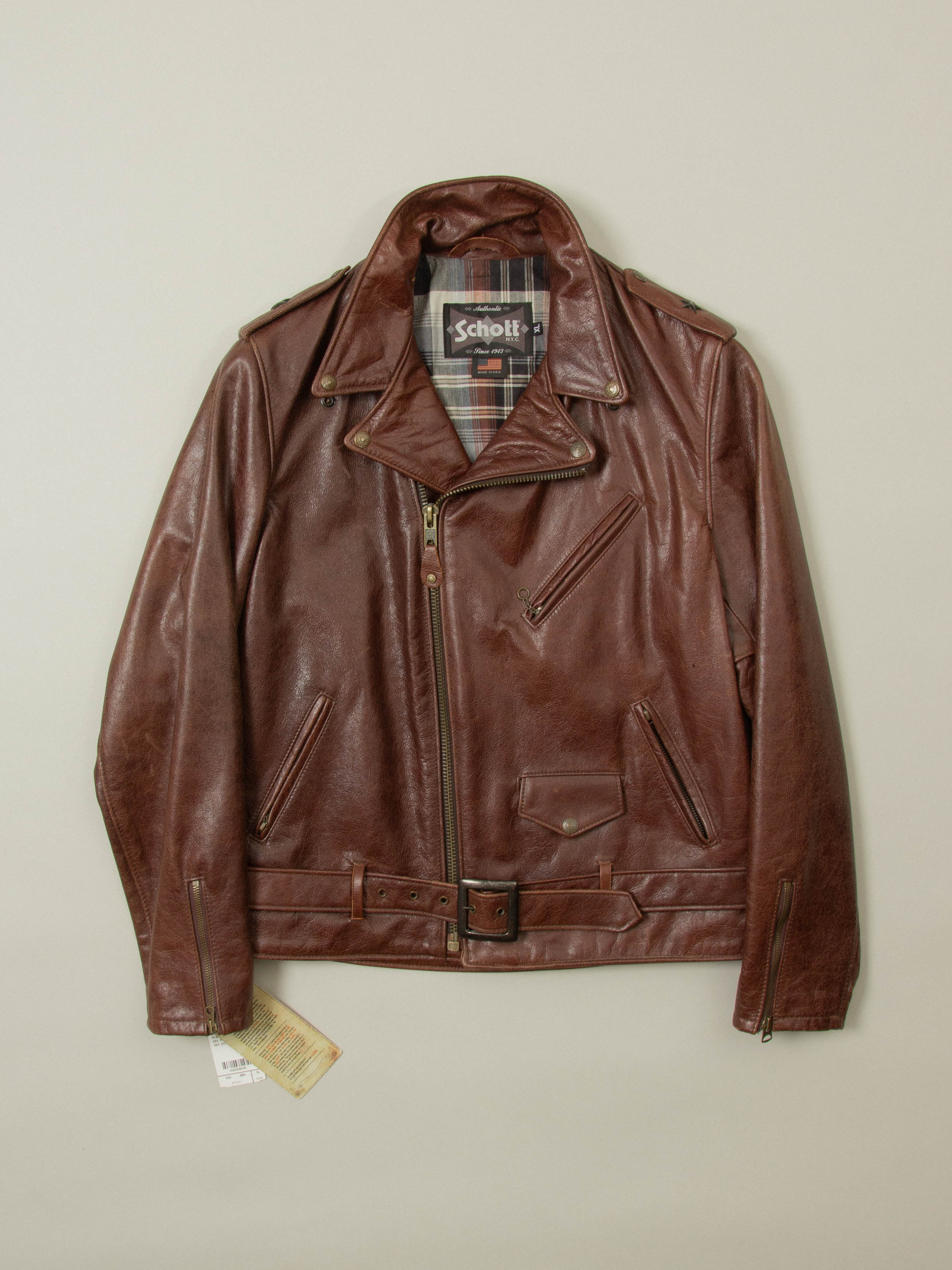 NOS Schott Perfecto 626 Leather Jacket - Made in USA (XL