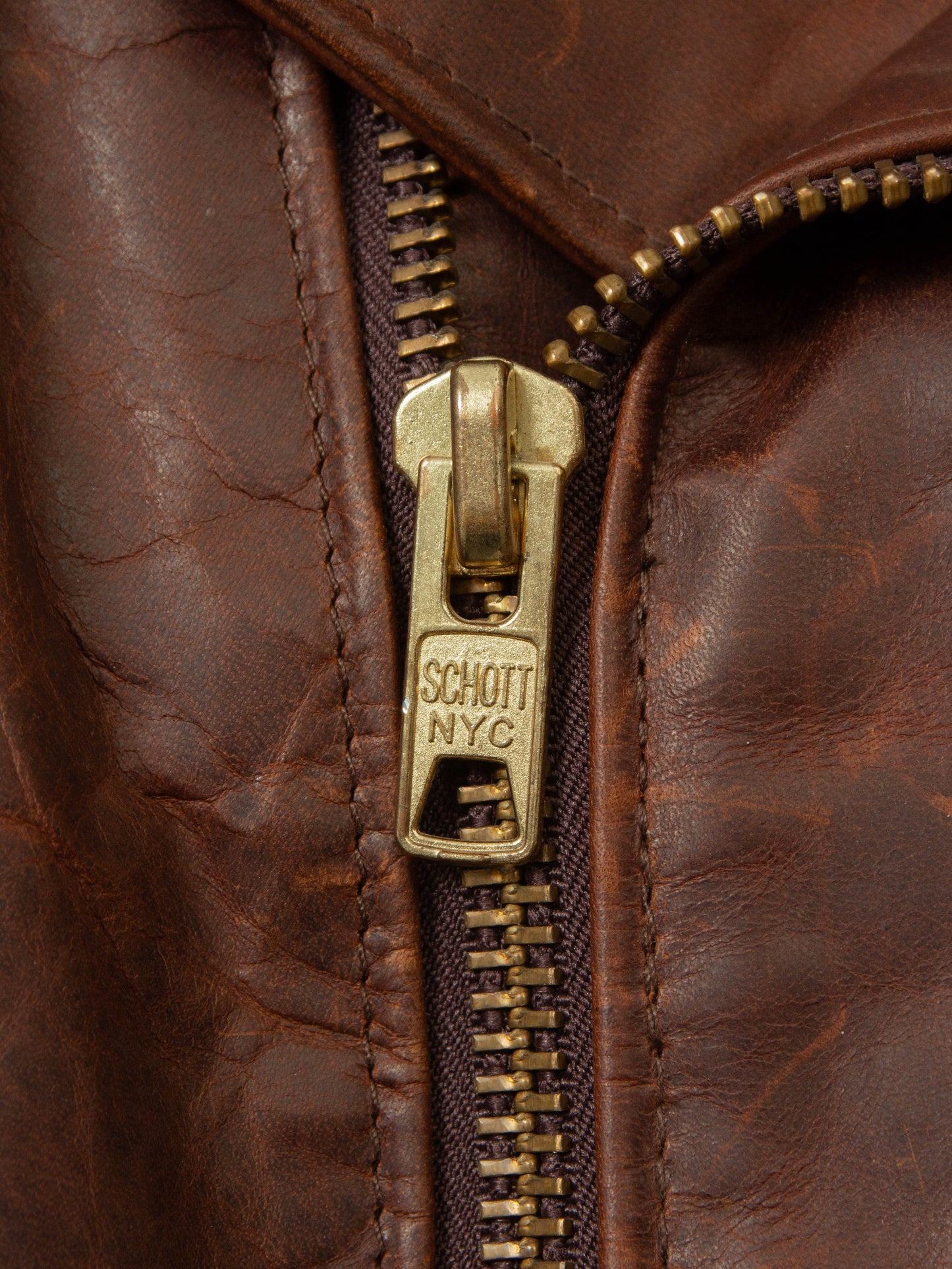 2000s Schott Perfecto Steerhide Leather Jacket - Made in USA (XL)