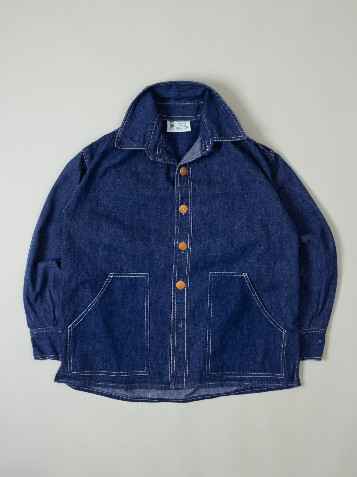 Vtg 1970s Denim Workwear Jacket (L)