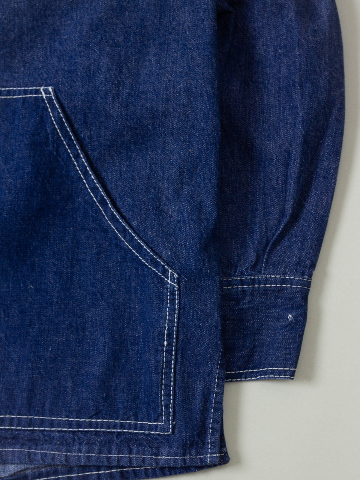 Vtg 1970s Denim Workwear Jacket (L)