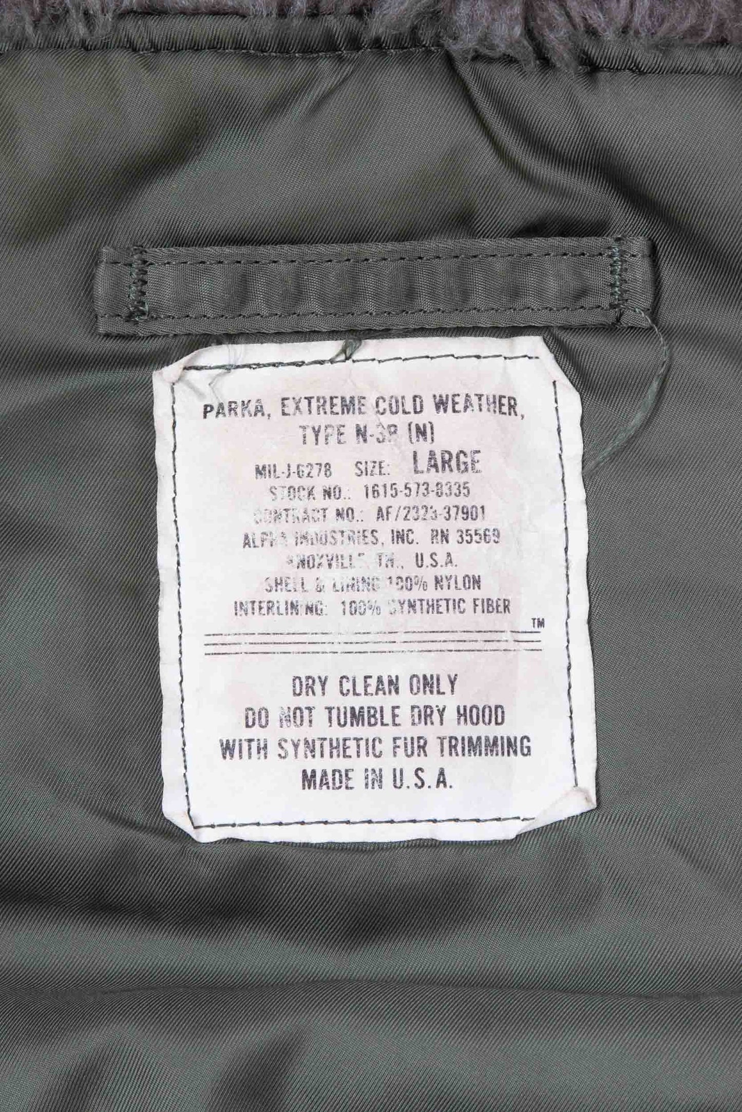 Vtg 1990s US Air Force N-3B Snorkel Parka (L)