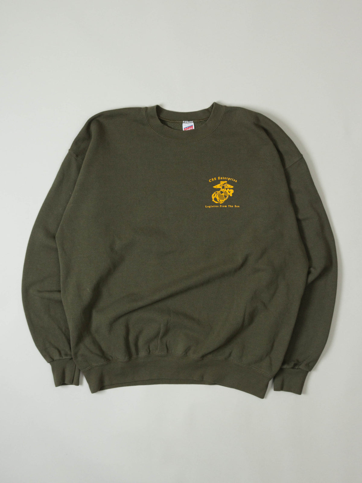 Vtg 1990s 'CSS Enterprise' USMC Sweatshirt - Made in USA (XL)