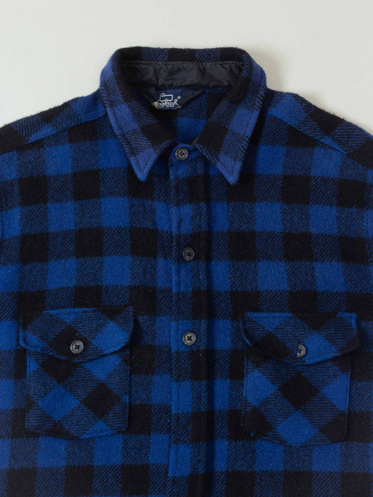 Vtg 1980s Woolrich Flannel Overshirt (L)