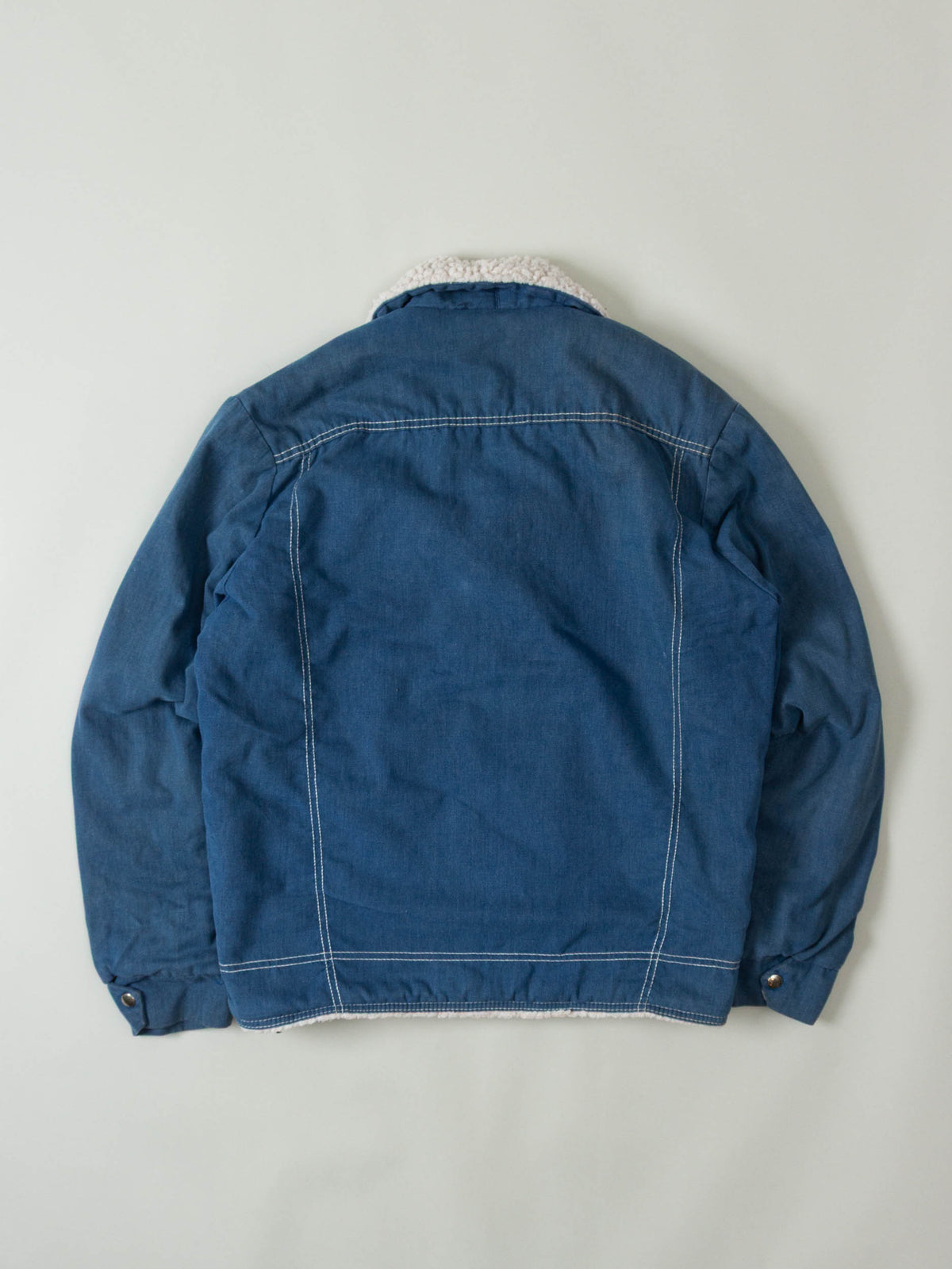 Vtg 1970s Sherpa Western Denim Jacket (M/L)