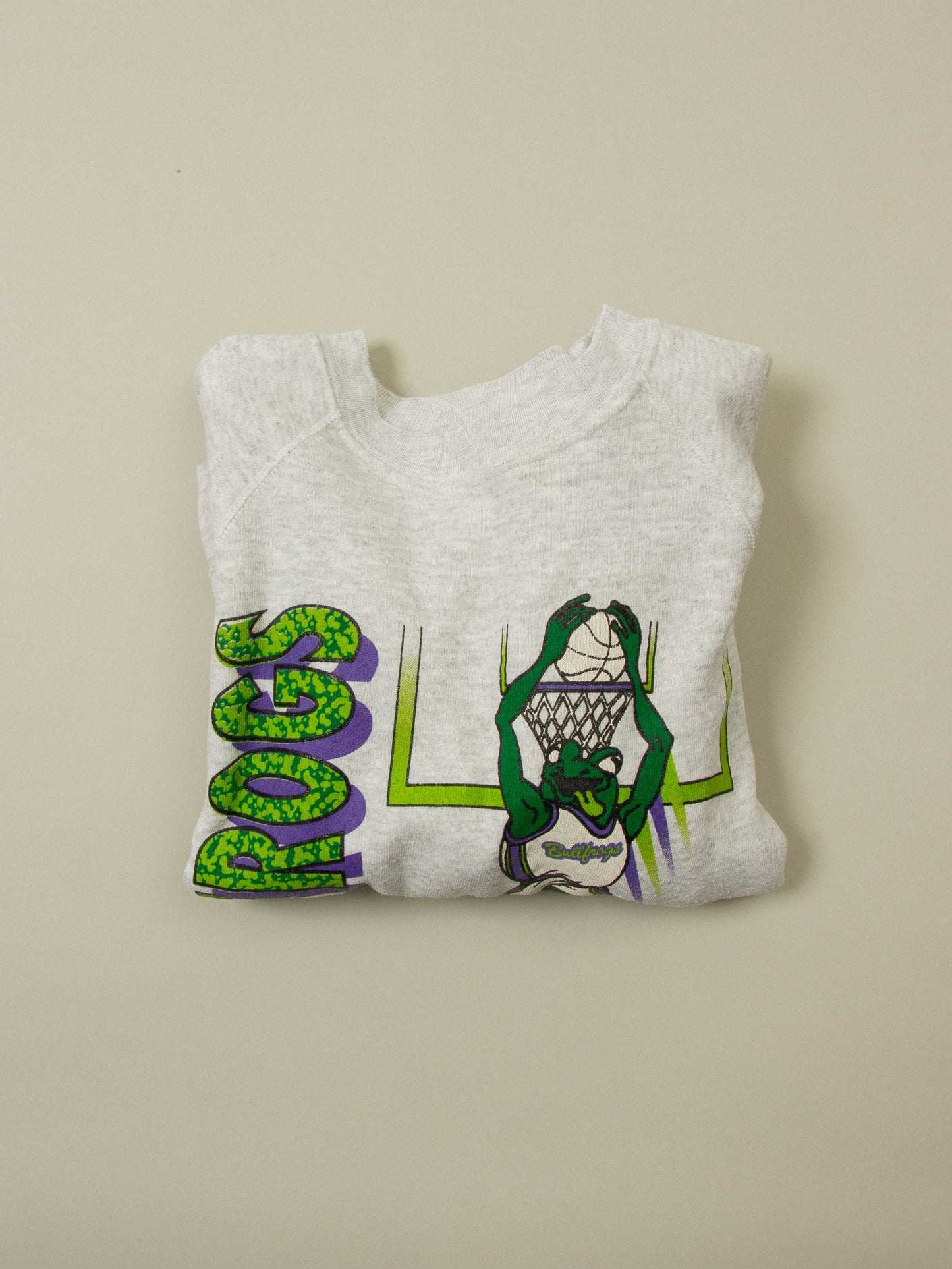 Vtg 1990s Hanes 'Raleigh Bullfrogs' Sweatshirt - Made in USA (M)