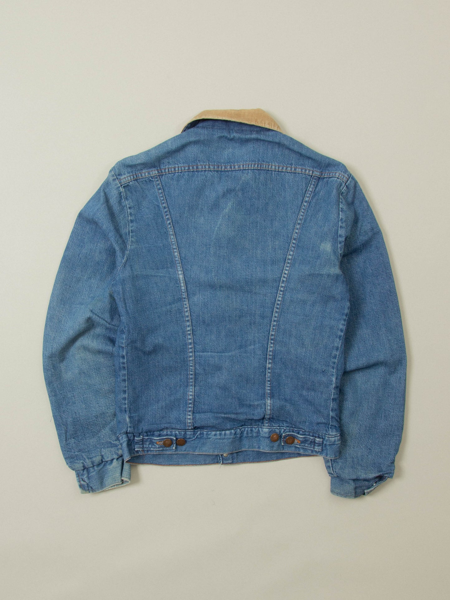 Vtg 1970s Wrangler Lined Denim Jacket - Made in USA (S)