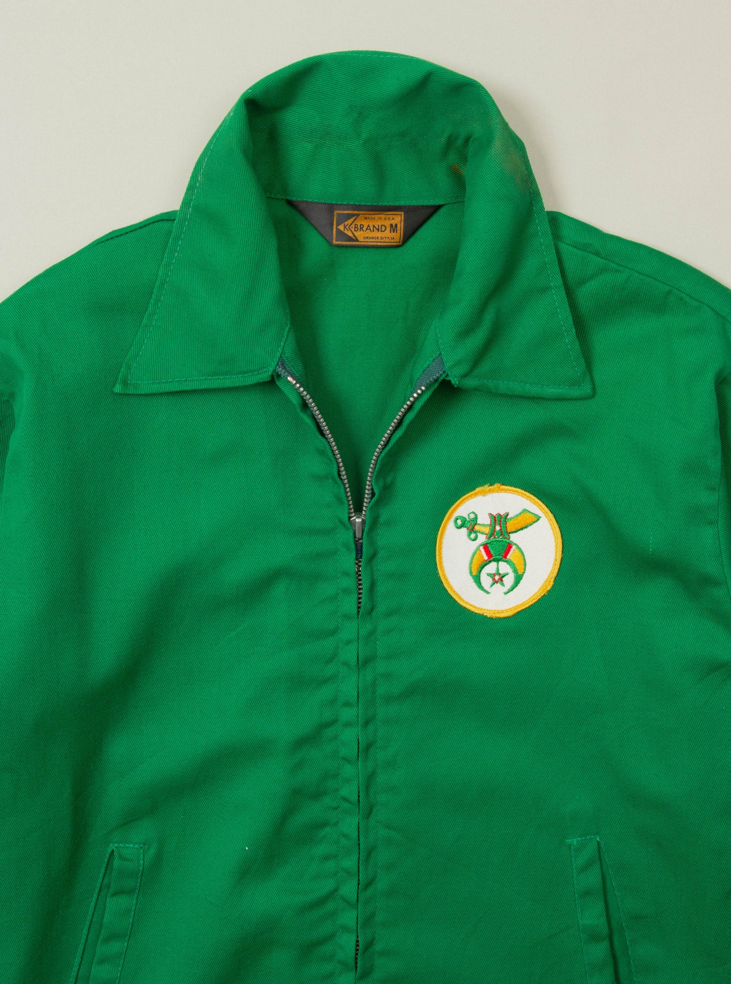Vtg 1980s Mason Shriner Sports Jacket - Made in USA (S)