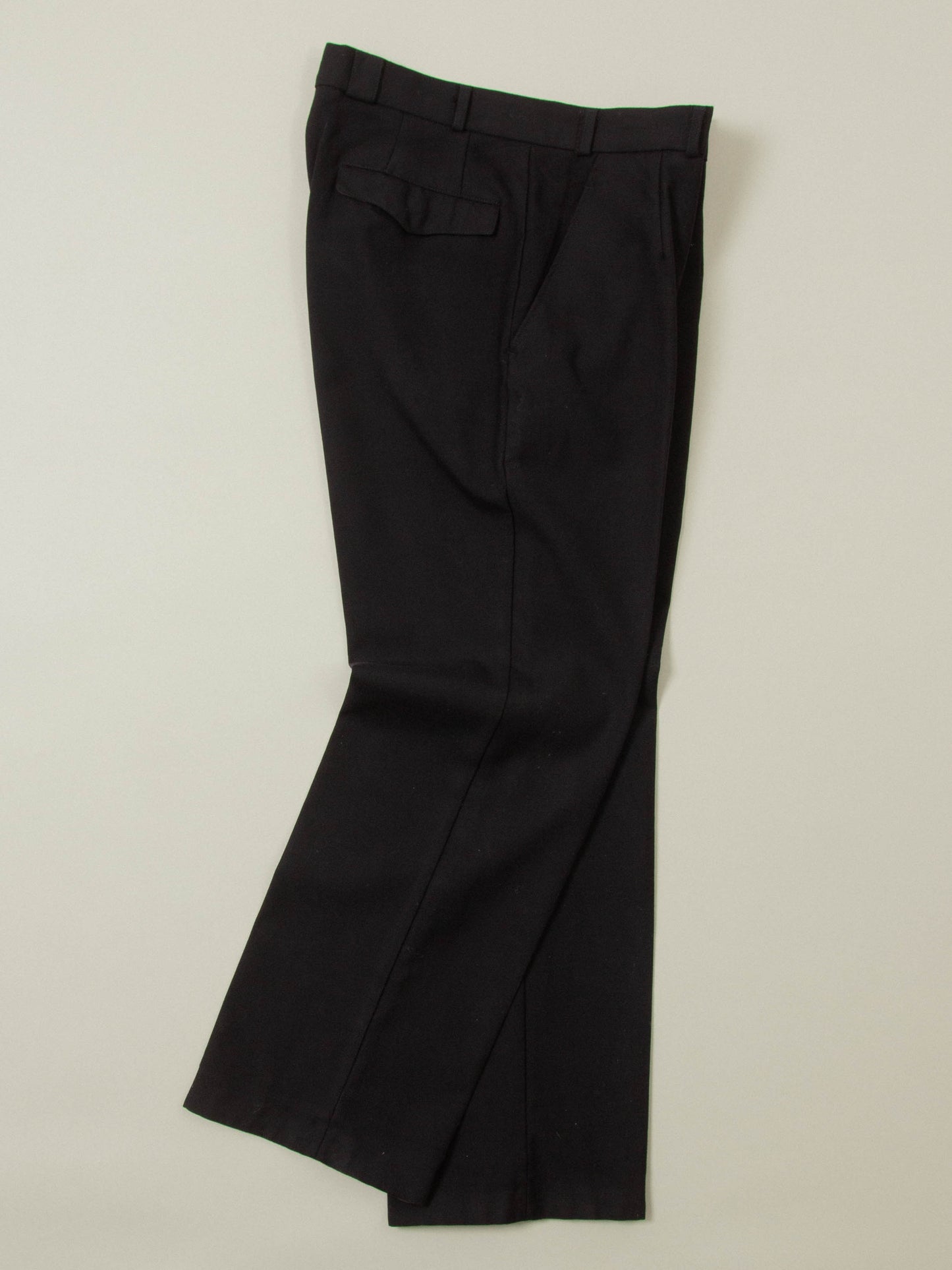 Vtg 1990s Pleated Army Wool Dress Trousers (Black)
