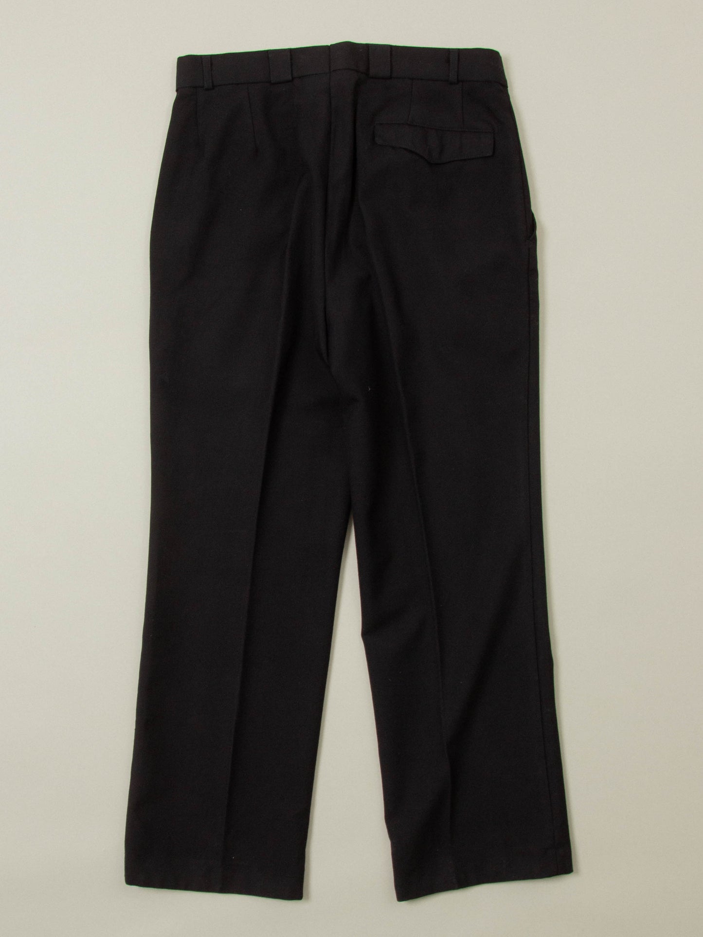 Vtg 1990s Pleated Army Wool Dress Trousers (Black)