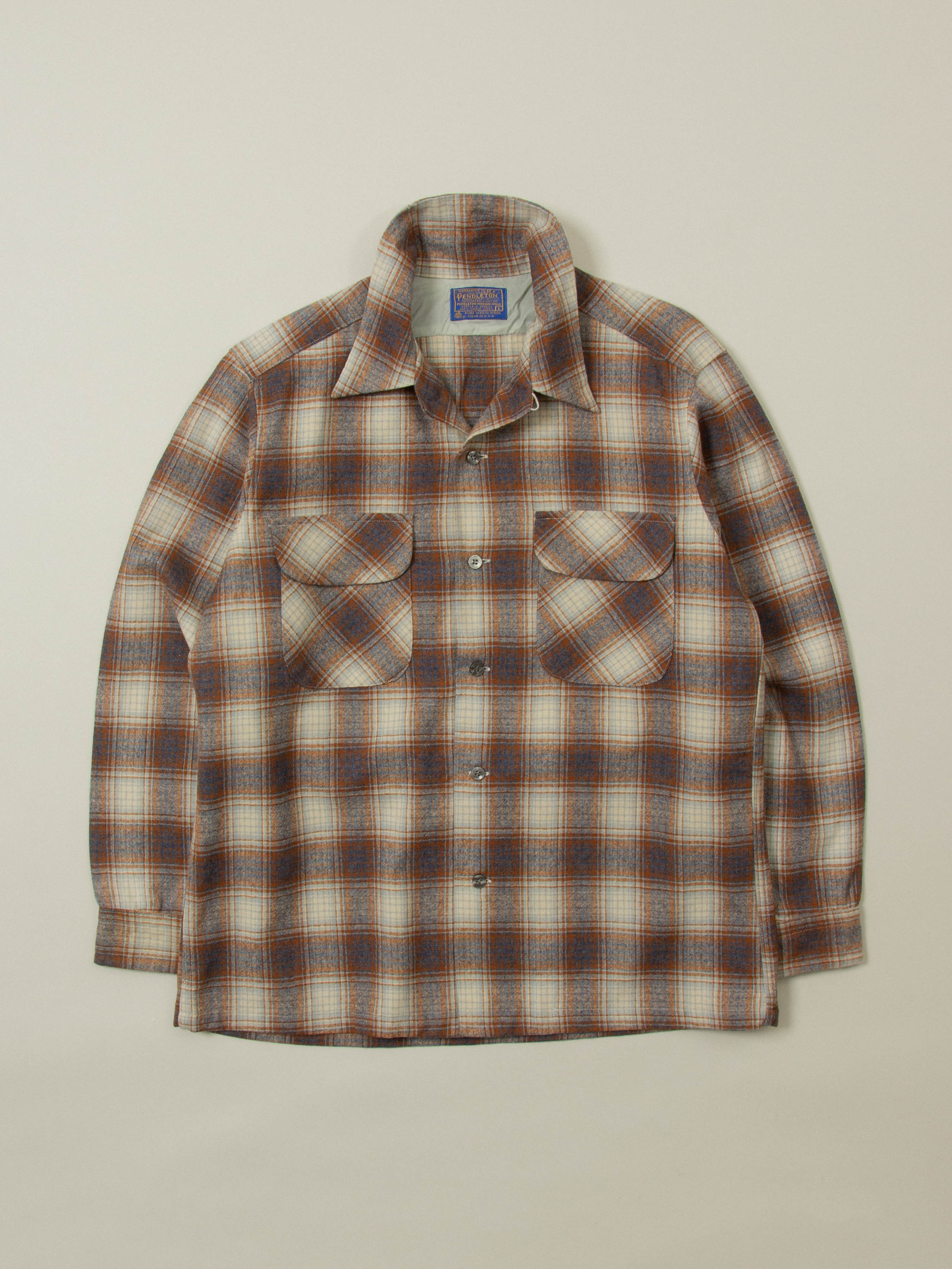 Vtg 1960s Pendleton Wool Shirt - Made in USA (L) – Broadway & Sons