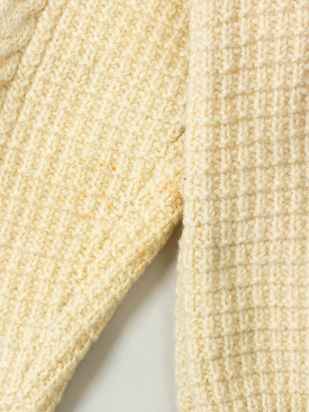Vtg 1990s Fisherman Knit Roll Neck Wool Sweater (S/M)
