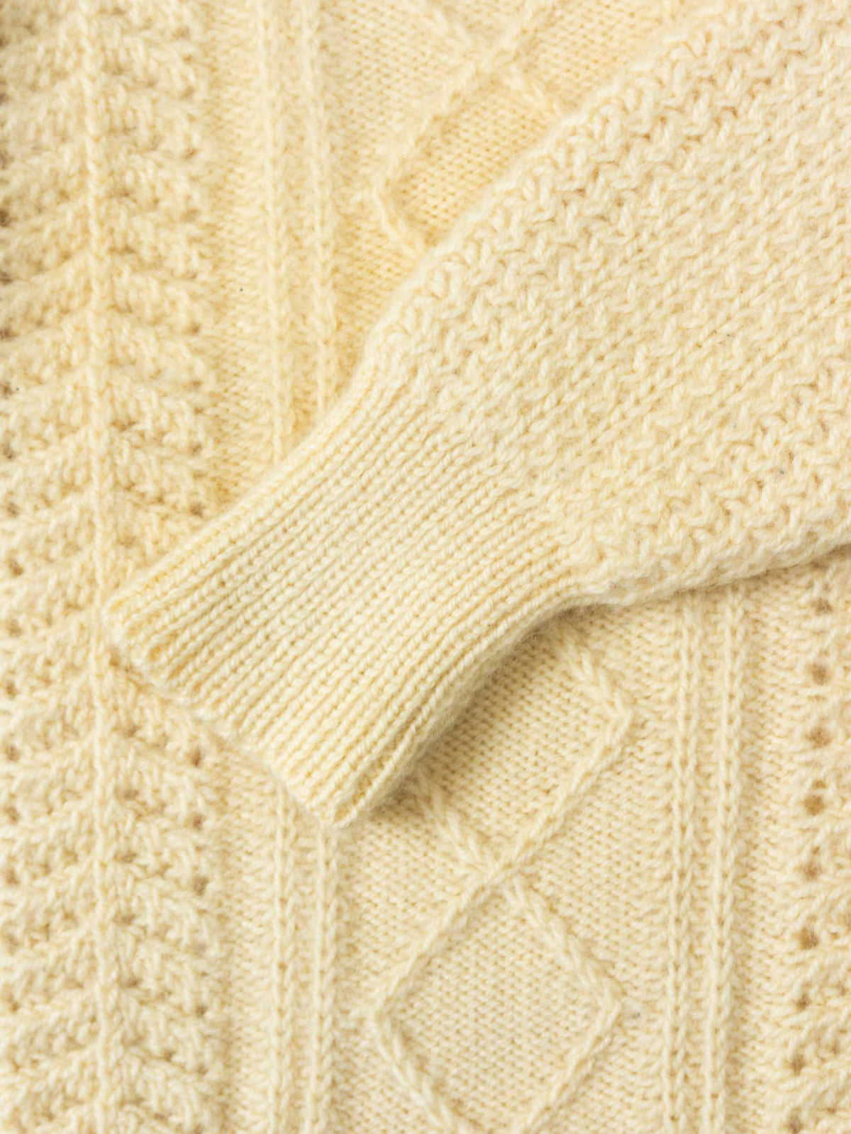 Vtg Fisherman Knit Raglan Sweater (S)