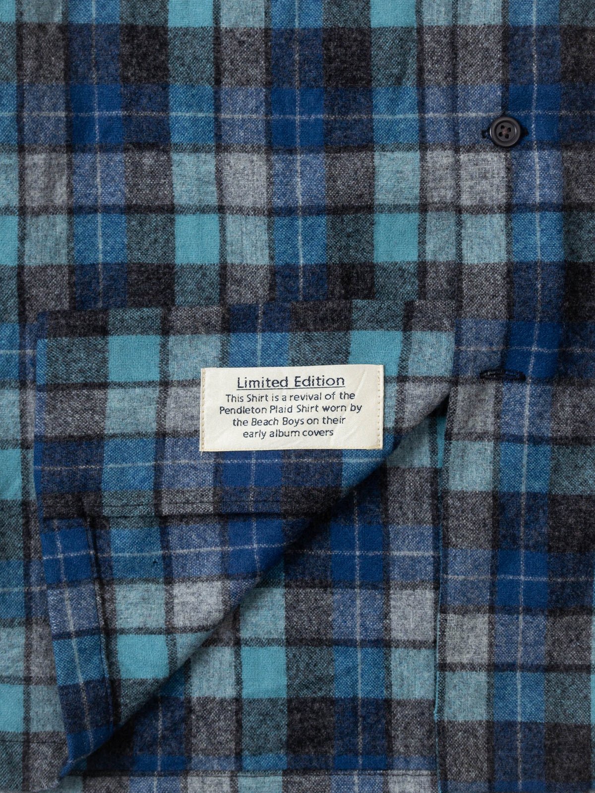 Vtg Pendleton Plaid Flannel Shirt - Made in Mexico (L)
