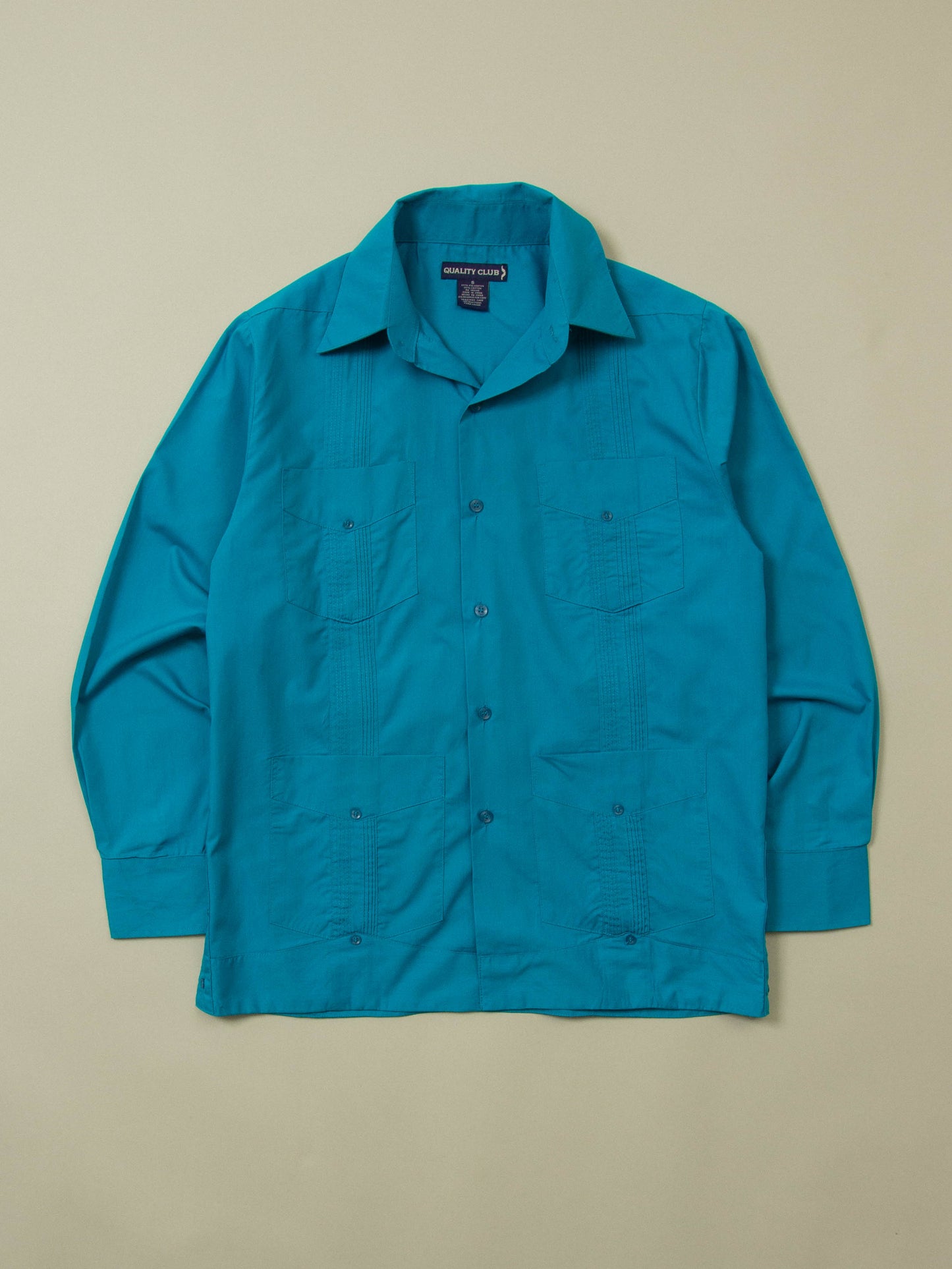 Vtg Guayabera Cuban Shirt (S)