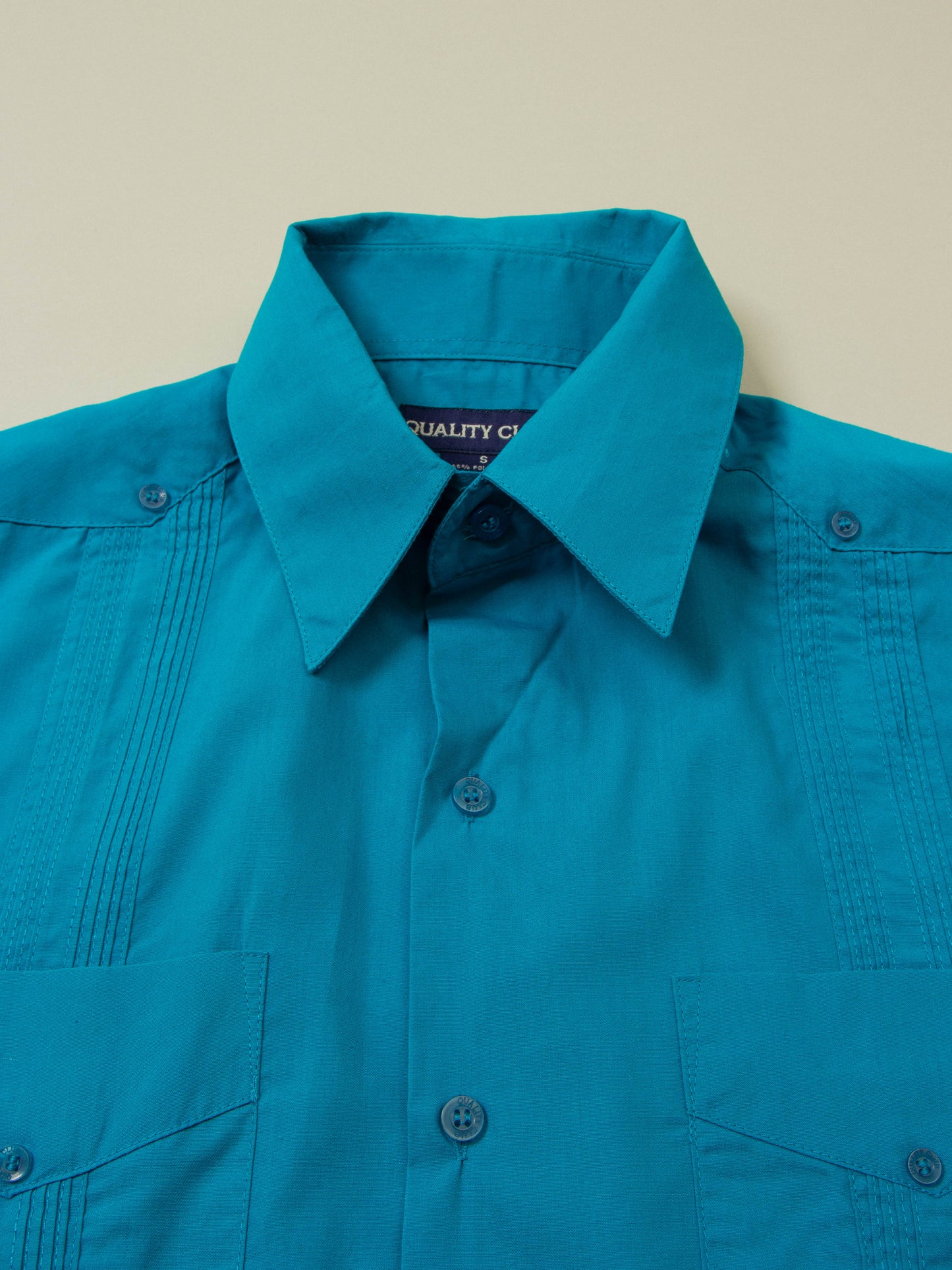 Vtg Guayabera Cuban Shirt (S)