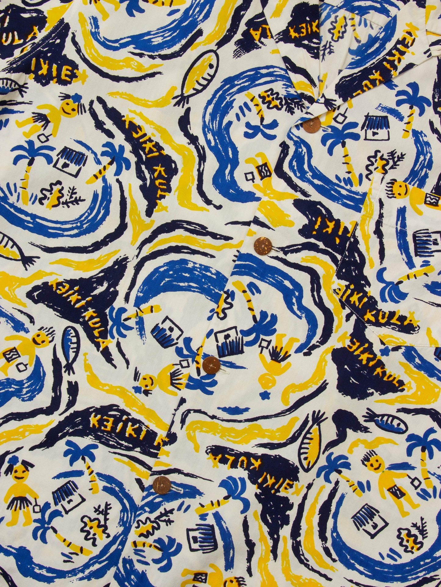 Vtg 1950s Kiilani Hawaii Shirt - Made in Honolulu (S/M)