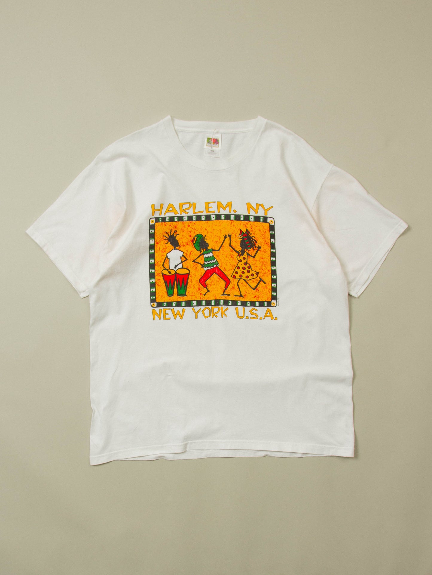Vtg 'Harlem New York' Graphic Tee (XL)