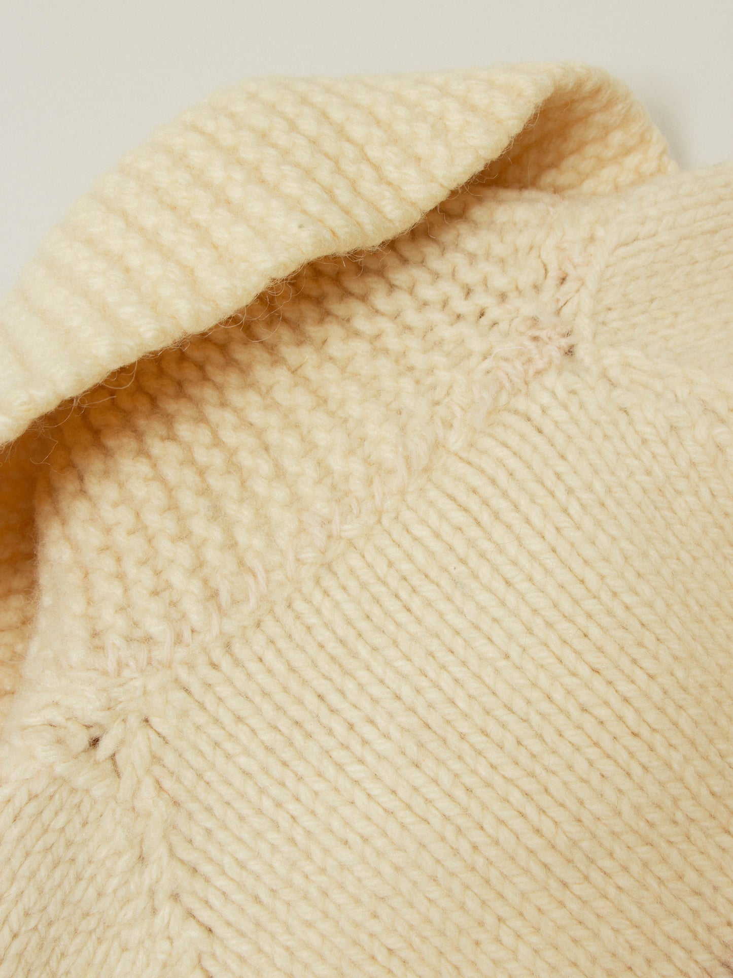 Vtg 1960s Cowichan Wool Hunting Sweater (S)