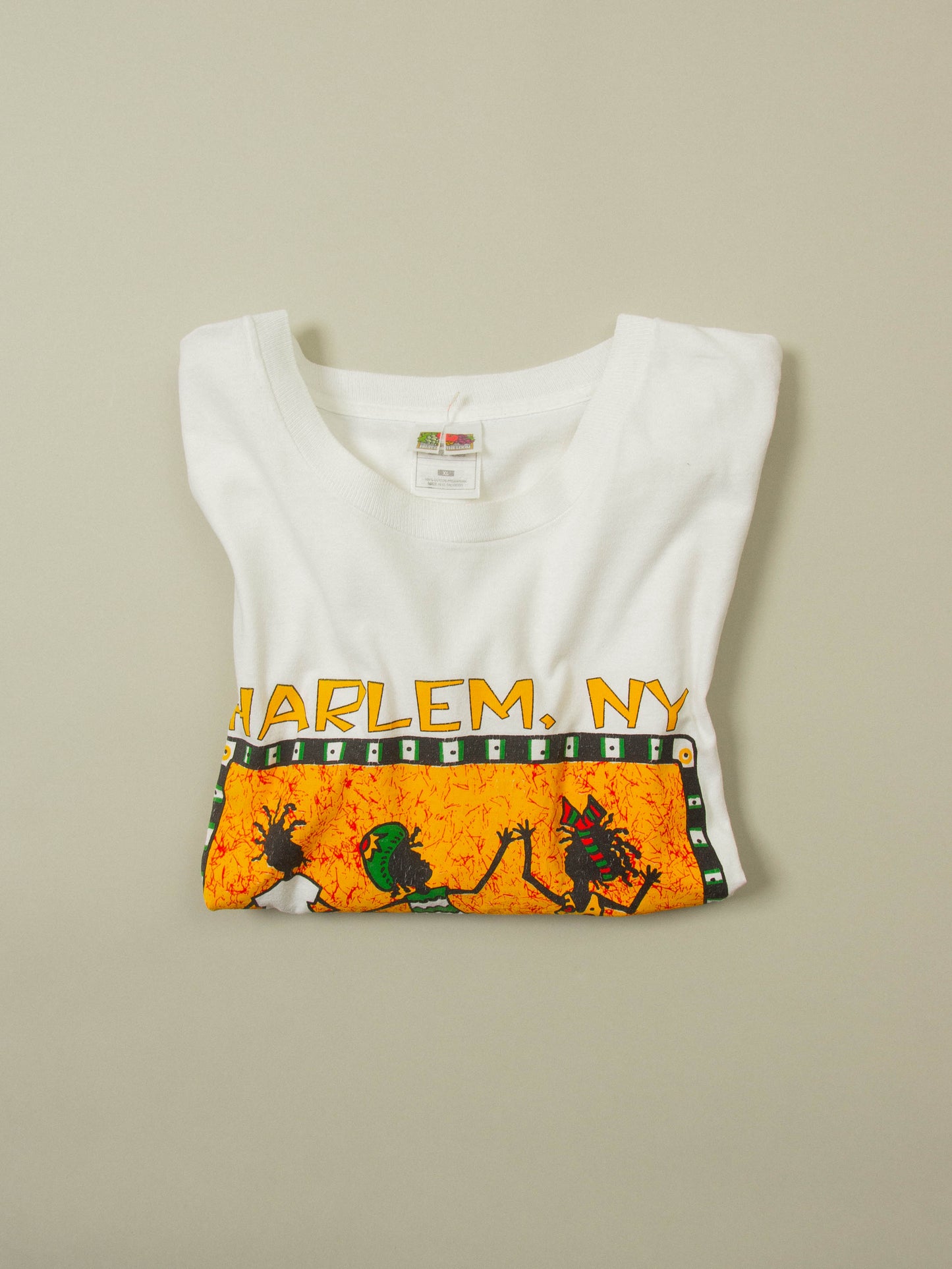 Vtg 'Harlem New York' Graphic Tee (XL)