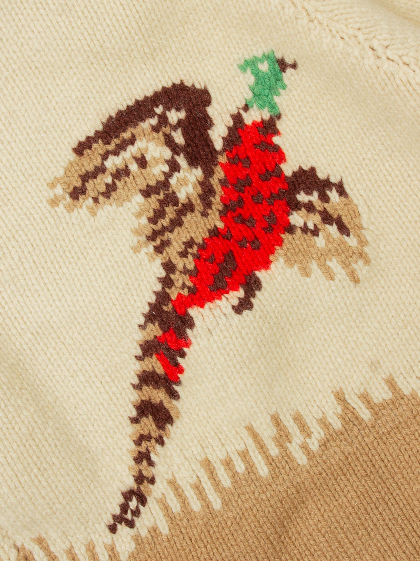Vtg 1960s Cowichan Wool Hunting Sweater (S)