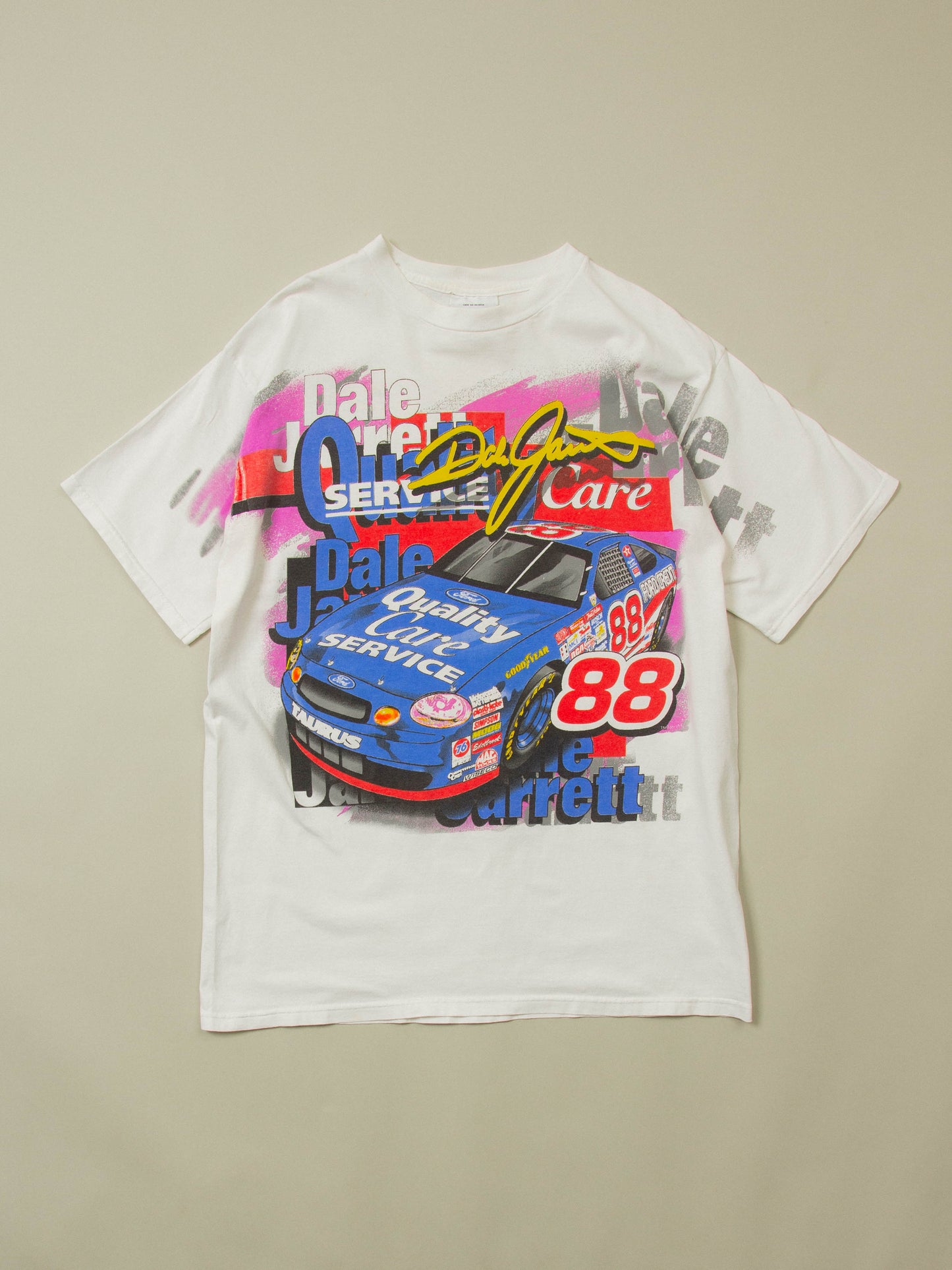 Vtg 1990s Chase Authentics 'Dale Jarrett' Racing Tee (XL)