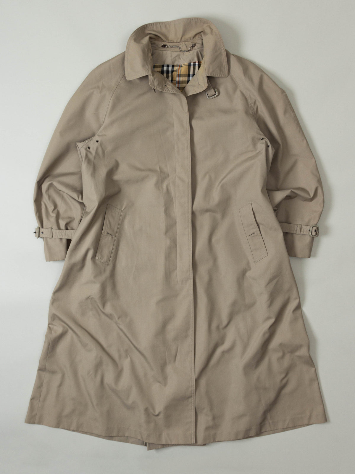 Vtg 1980s Raglan Trench Coat (Women's L)