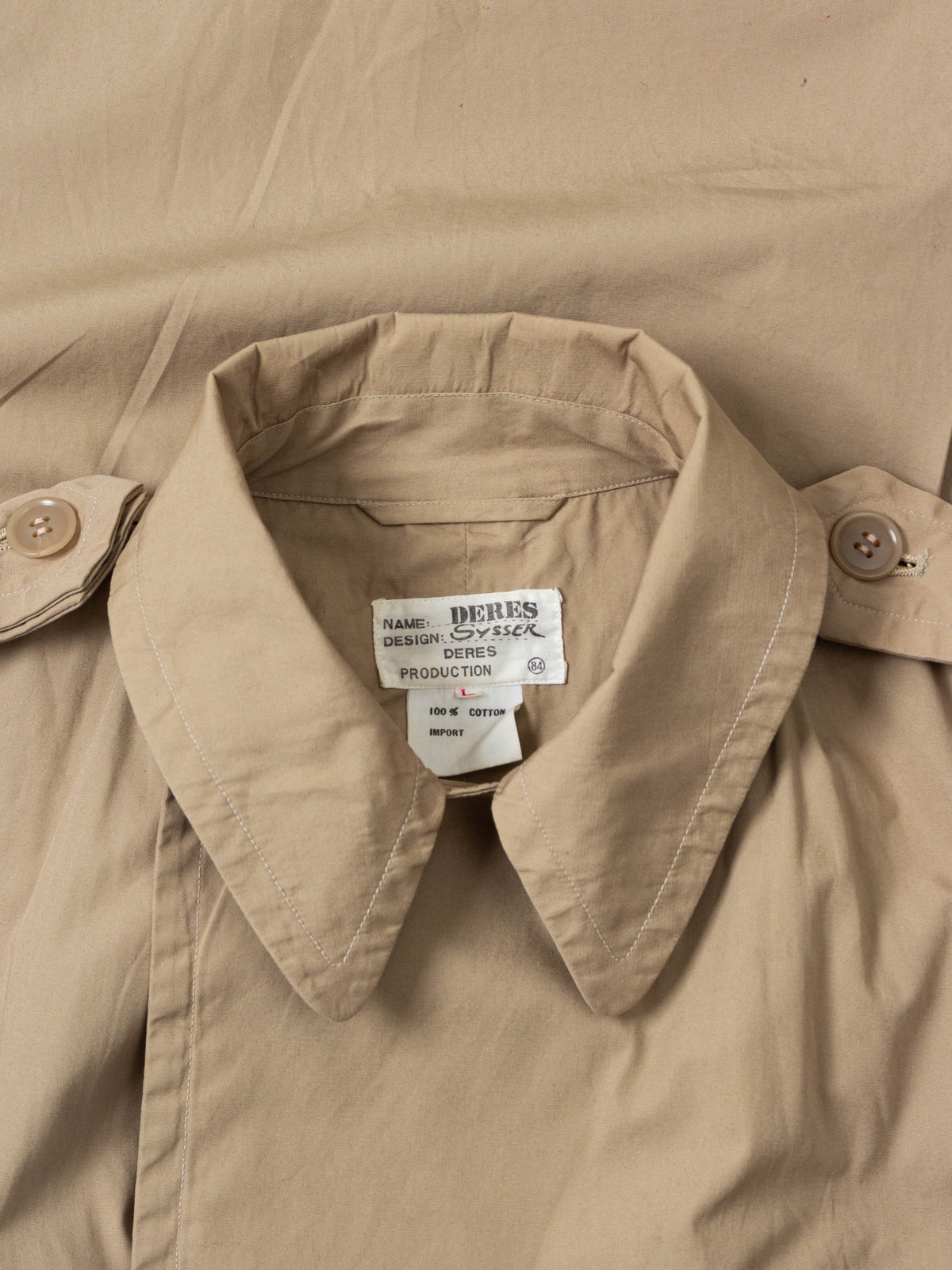 Vtg 1980s 'Deres' Trench Coat (L)