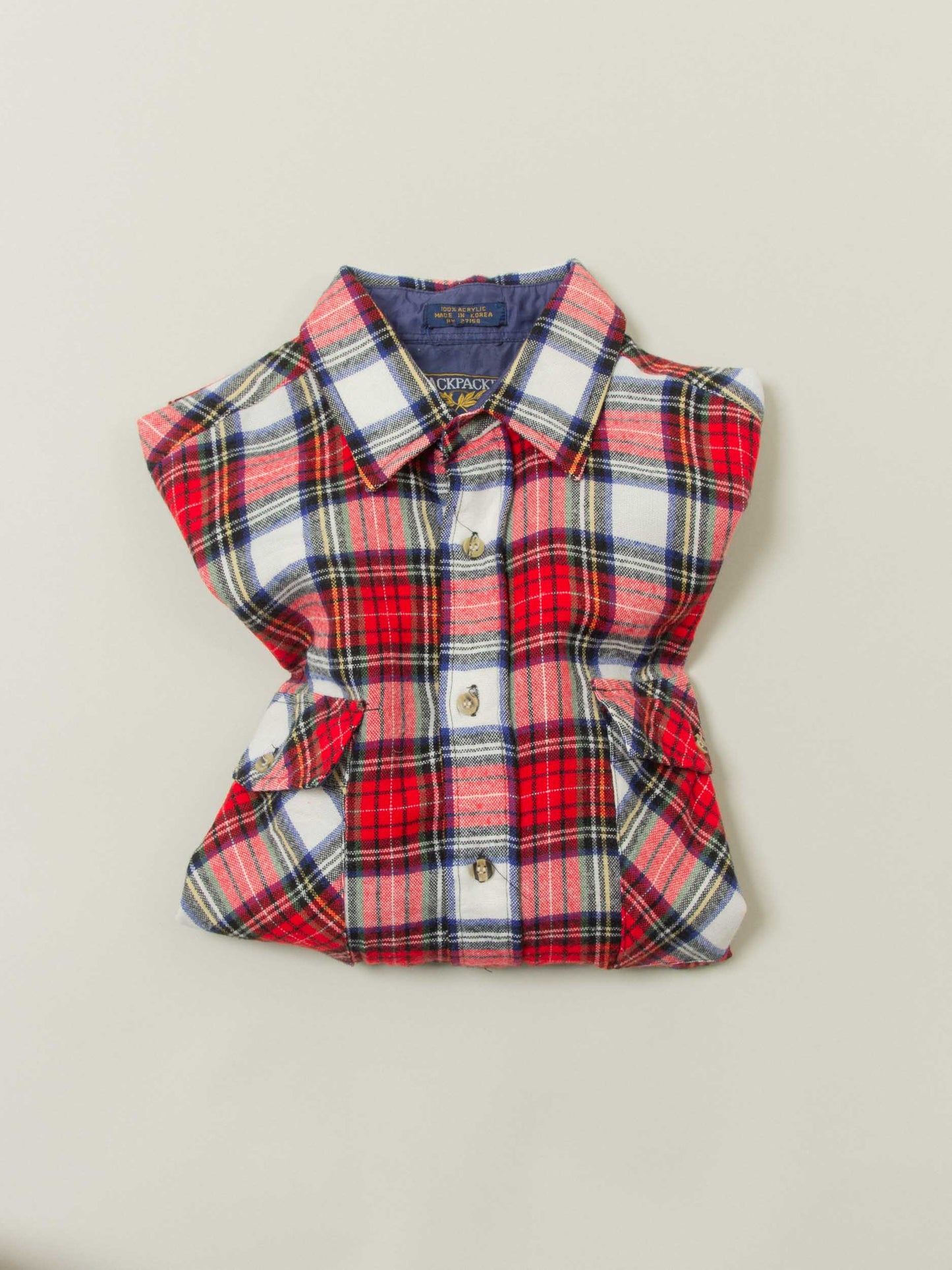 Vtg 1980s Flannel Shirt – Made in Korea (M)