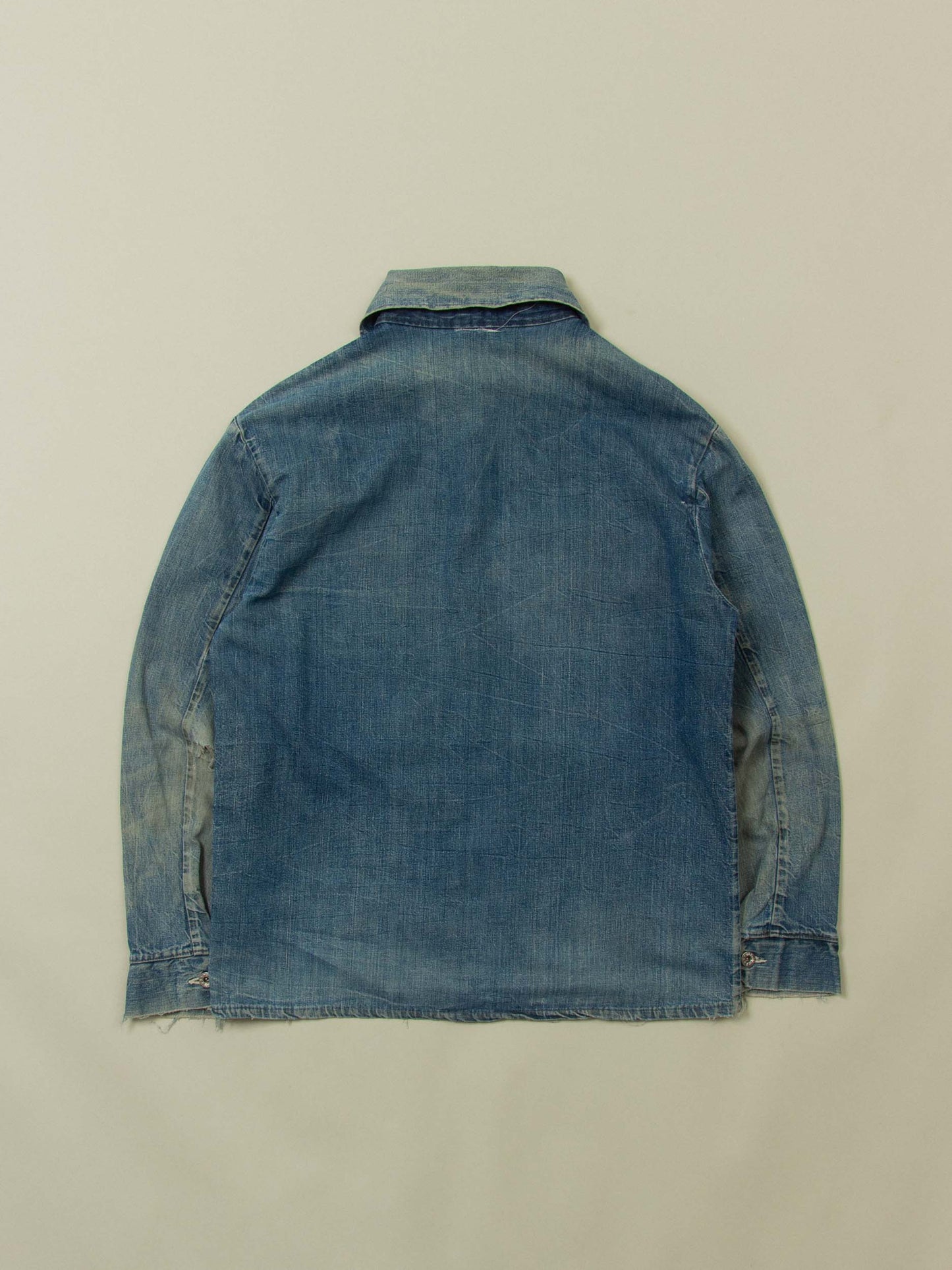 Vtg 1950s 5-stars Donut Buttons Loco Chore Jacket (M)