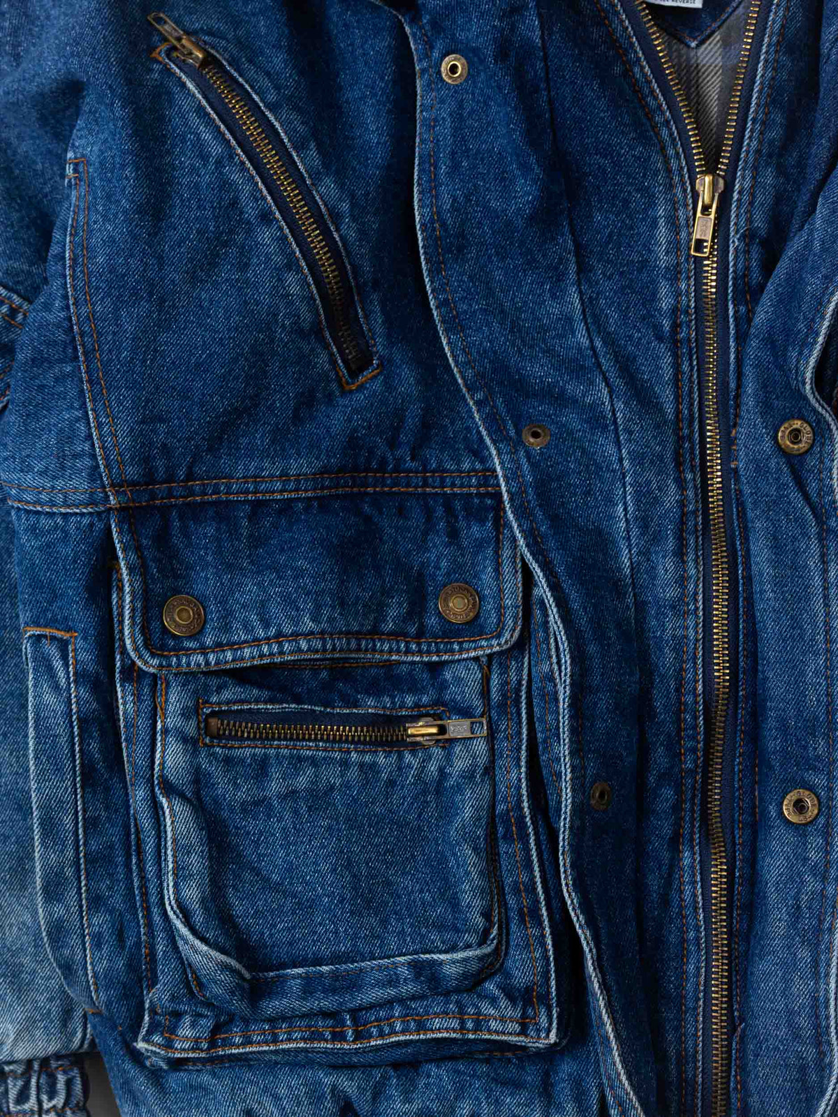 Vtg 1980s Lined Denim Jacket (M)