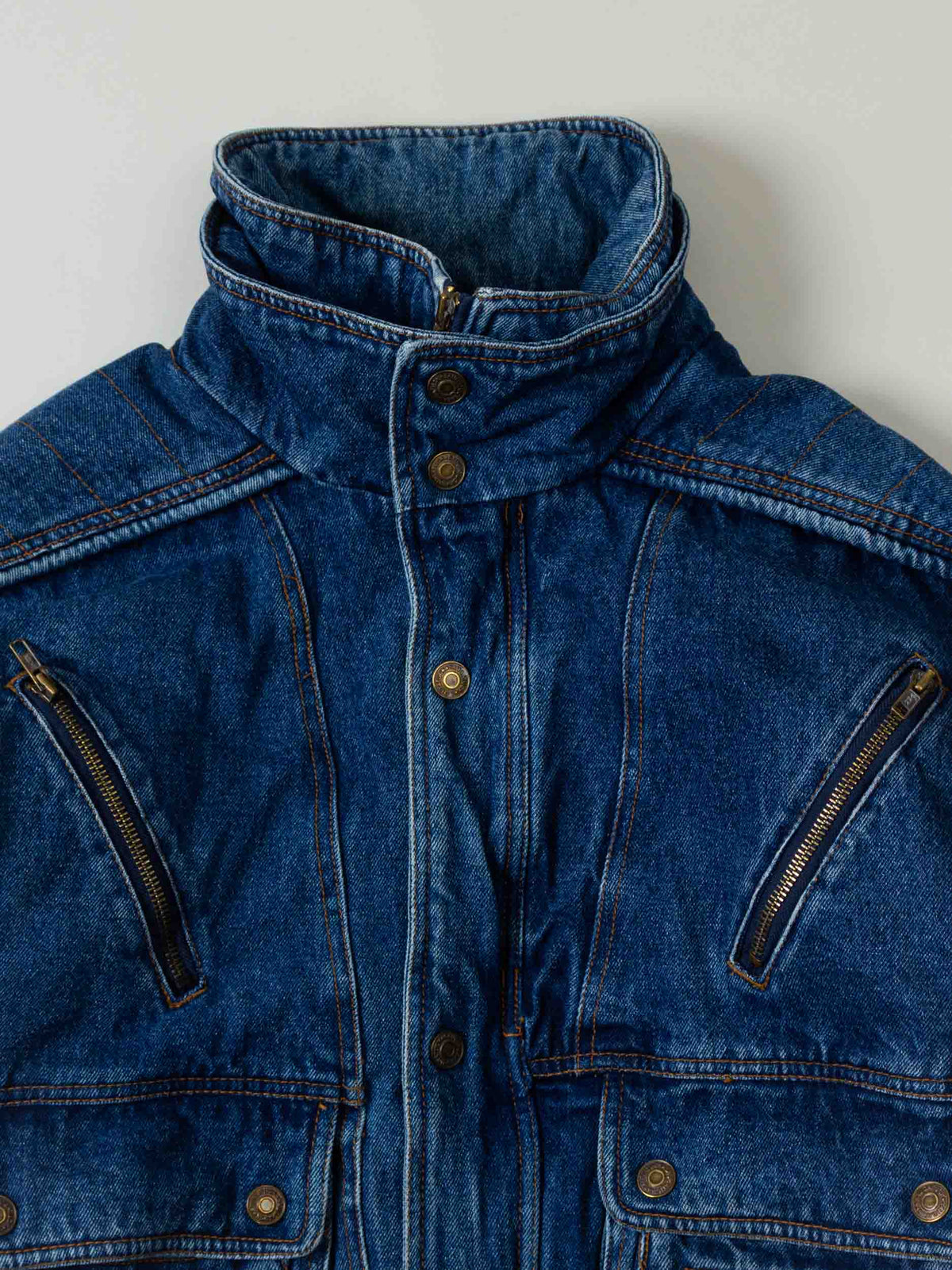 Vtg 1980s Lined Denim Jacket (M)
