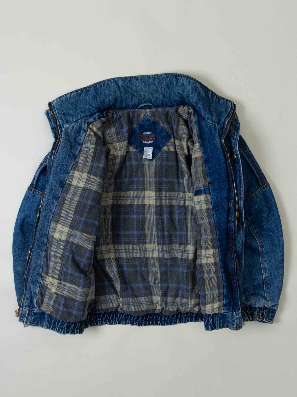 Vtg 1980s Lined Denim Jacket (M)