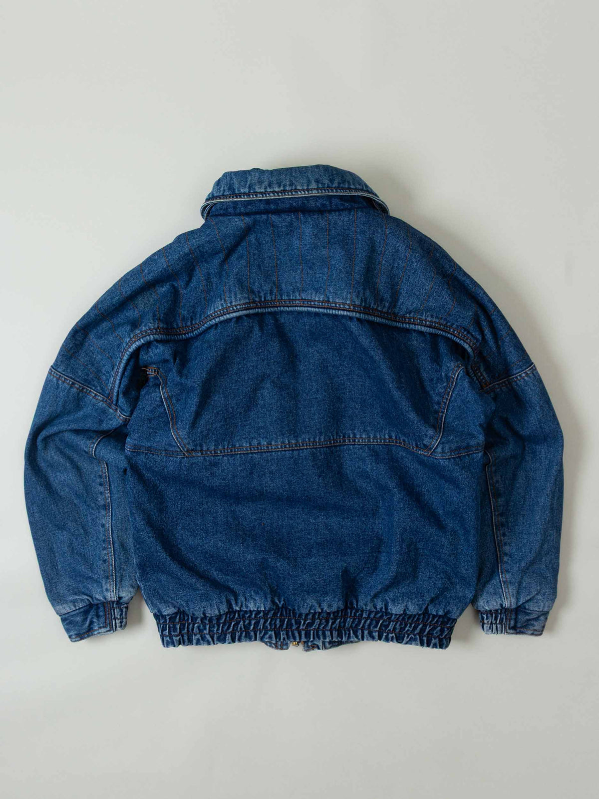 Vtg 1980s Lined Denim Jacket (M)