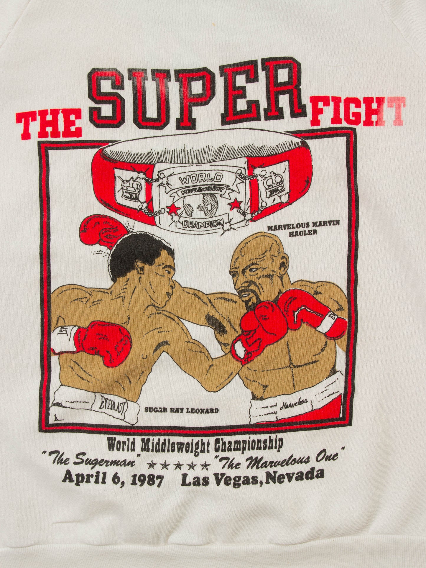 Vtg 1980s 'World Middleweight Championship' Promo Sweatshirt (M/L)