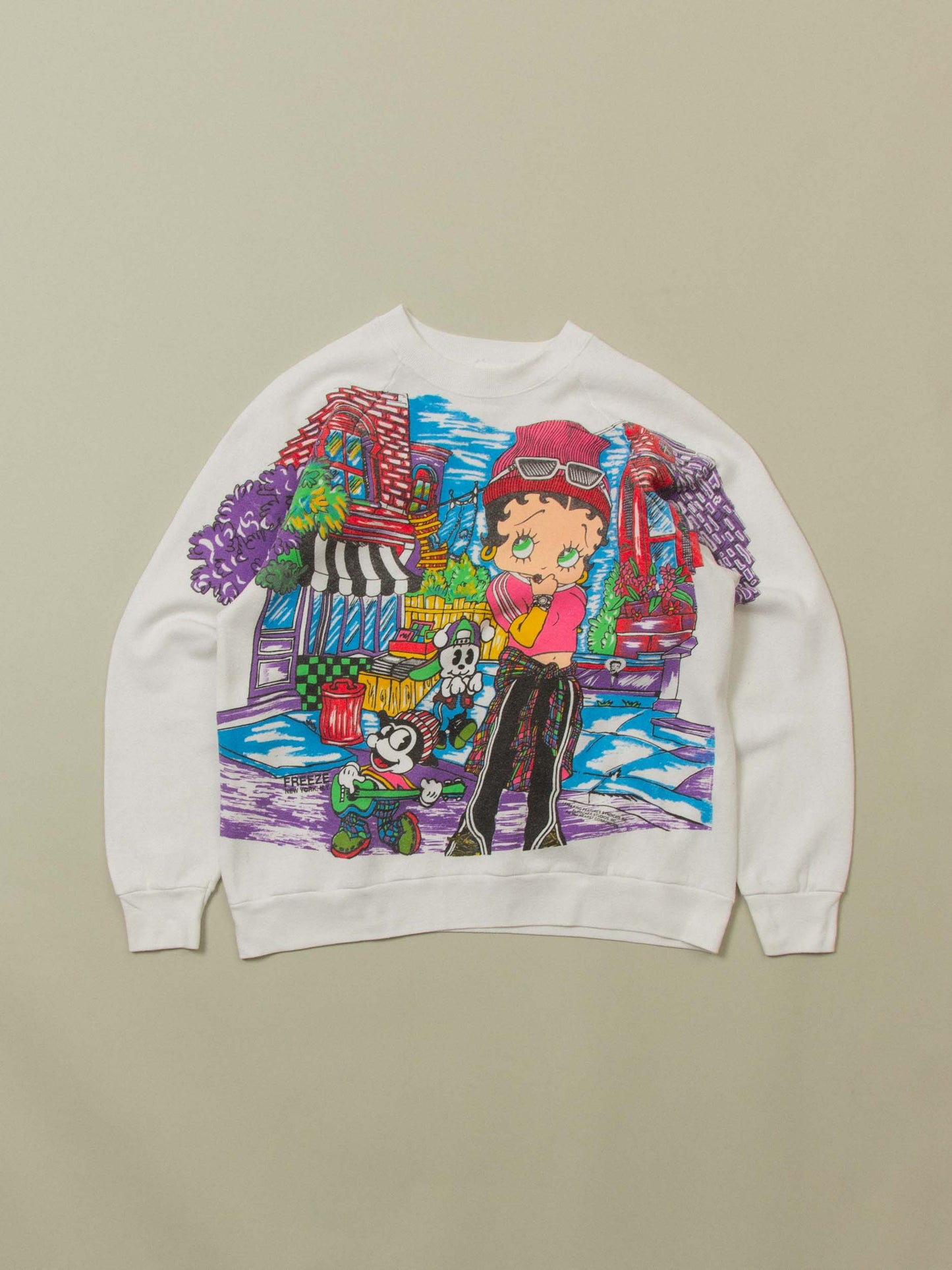 Vtg 1994 Freeze 'Betty Boop' Raglan Sweatshirt – Made in USA (S)