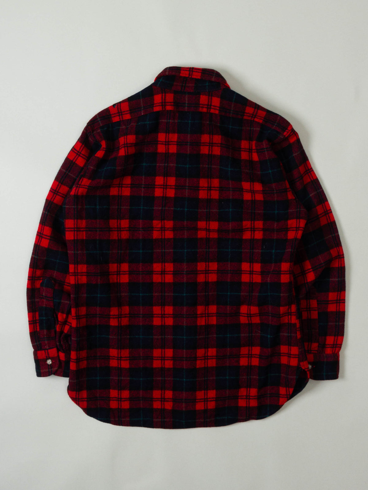 Vtg 1970s Pendleton Wool Flannel Shirt - Made in USA (M)