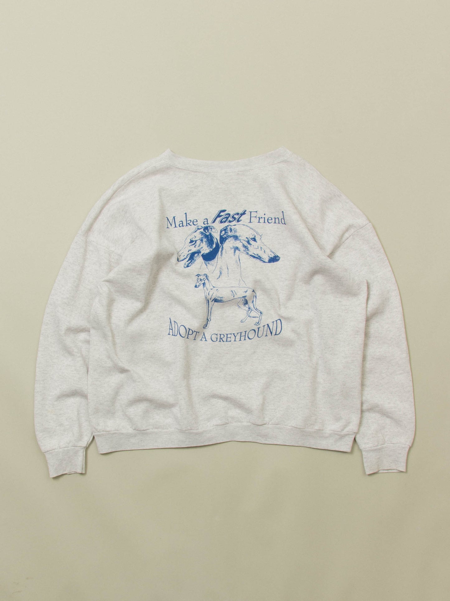 Vtg 1990s Lee 'Greyhound' Graphic Sweatshirt – Made in USA (XL)