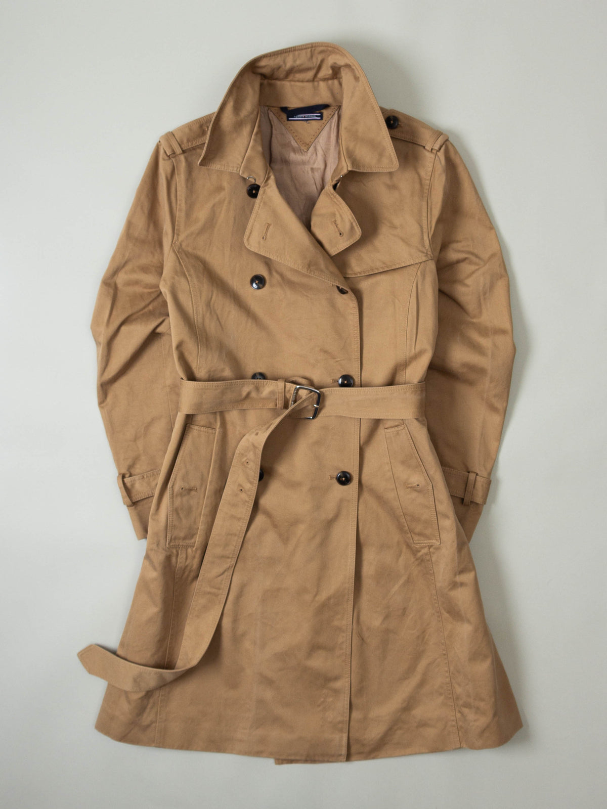 2000s Tommy Hilfiger Women's Trenchcoat (M)